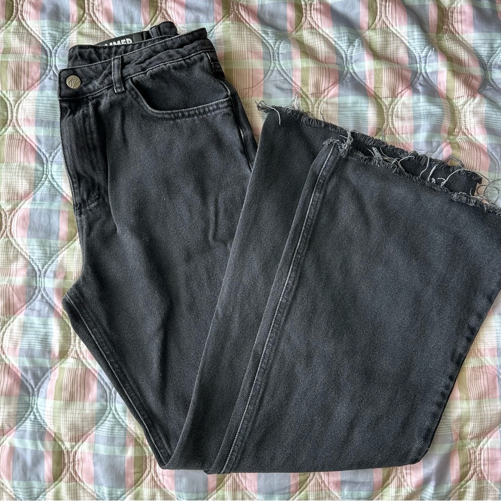 Reclaimed Vintage Black Flare Jeans, 30